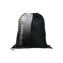 Load image into Gallery viewer, HandleLife Drawstring Bag - Black/White Repeat